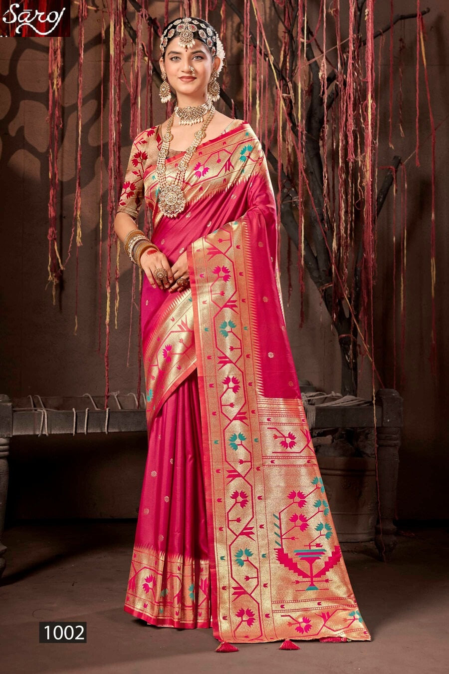 Surya Paithani Saroj Silk Sarees Exporter Gujarat
