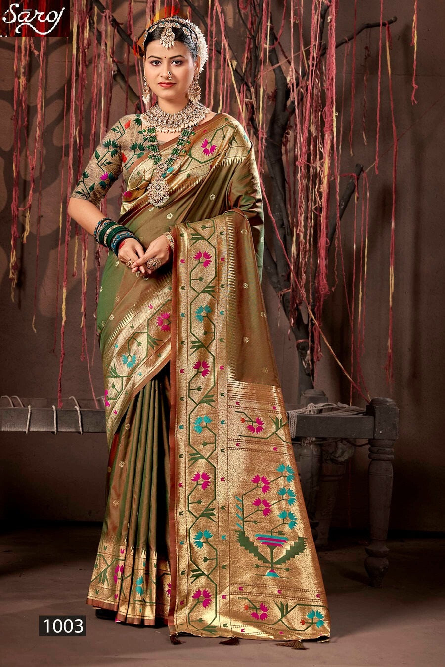 Surya Paithani Saroj Silk Sarees Exporter Gujarat