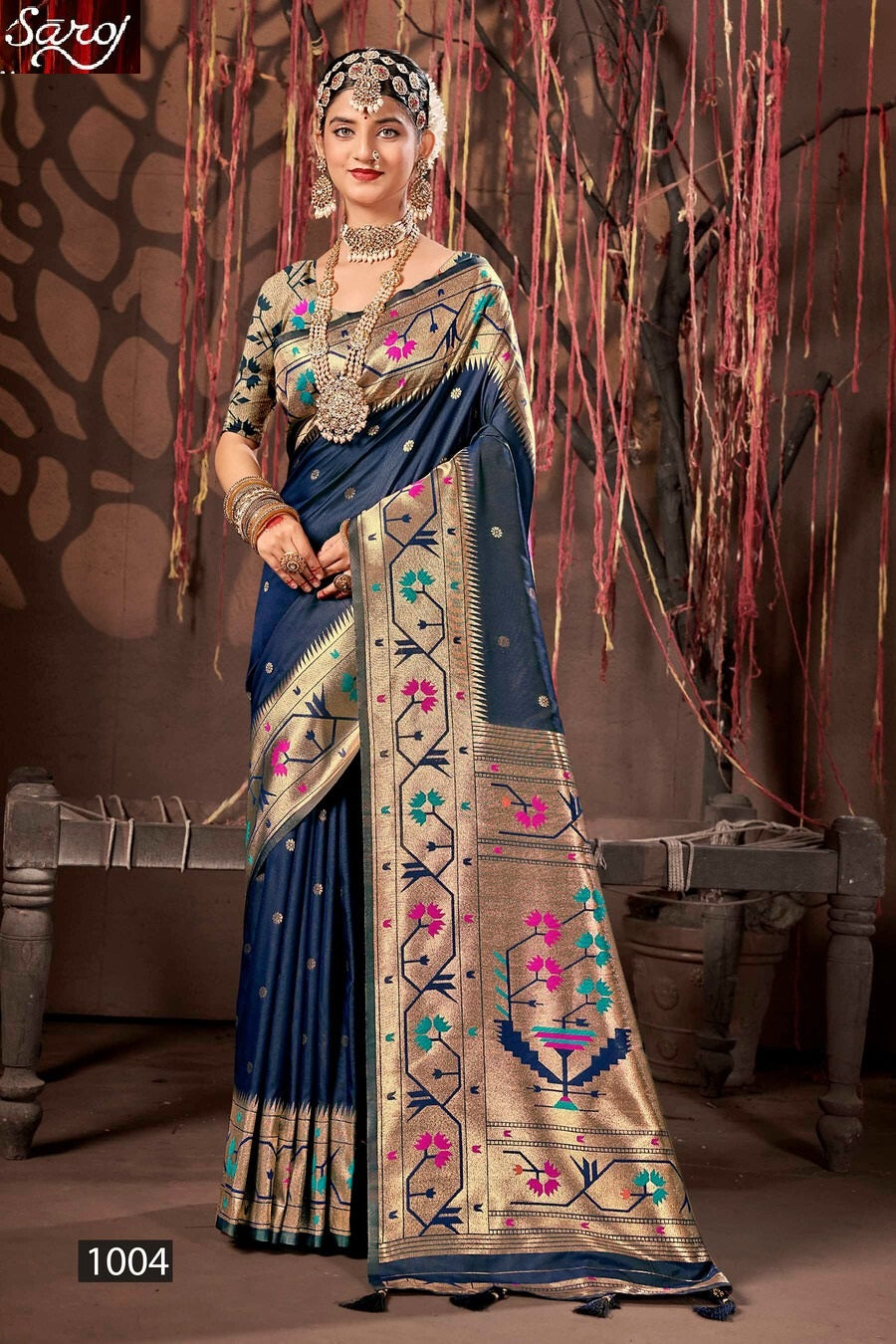 Surya Paithani Saroj Silk Sarees Exporter Gujarat