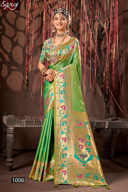 Surya Paithani Saroj Silk Sarees Exporter Gujarat