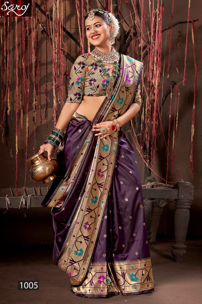 Surya Paithani Saroj Silk Sarees Exporter Gujarat