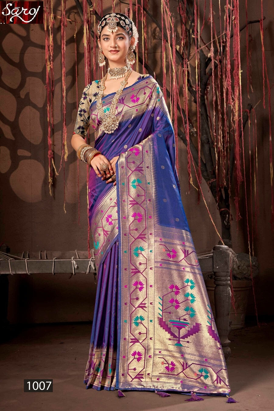 Surya Paithani Saroj Silk Sarees Exporter Gujarat
