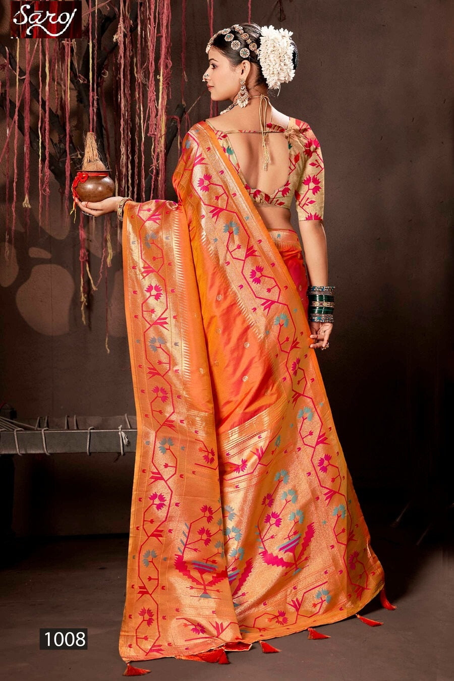 Surya Paithani Saroj Silk Sarees Exporter Gujarat