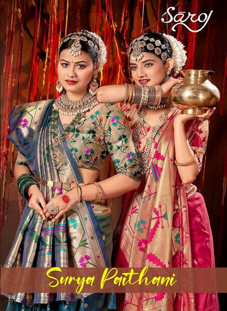 Surya Paithani Saroj Silk Sarees Exporter Gujarat