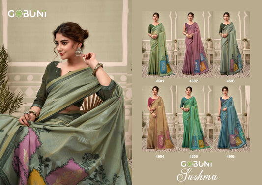 Sushma Gobuni Cotton Sarees Exporter Ahmedabad