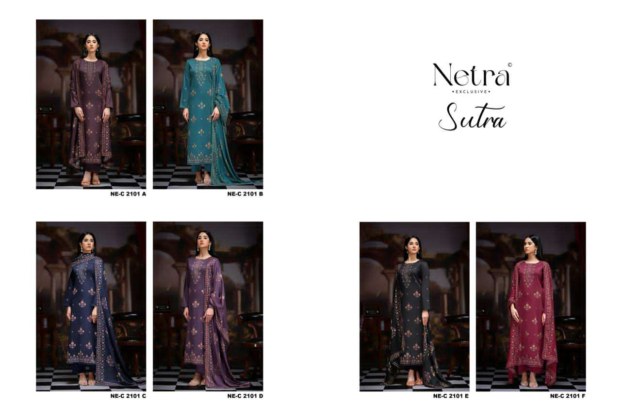 Sutra Netra Pure Cotton Pant Style Suits Wholesale Price