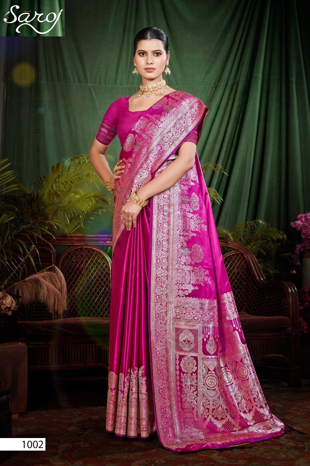 Sutradhar Satin Saroski Vol 1 Saroj Sarees Wholesale Rate