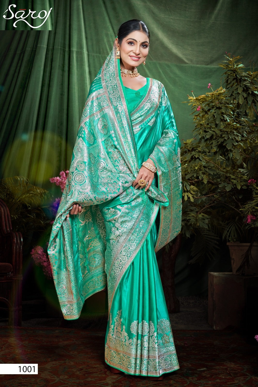 Sutradhar Satin Saroski Vol 1 Saroj Sarees Wholesale Rate