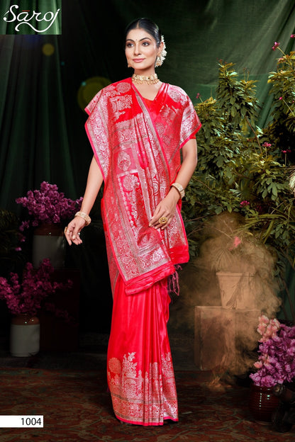 Sutradhar Satin Saroski Vol 1 Saroj Sarees Wholesale Rate