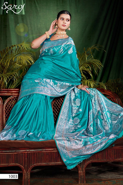 Sutradhar Satin Saroski Vol 1 Saroj Sarees Wholesale Rate