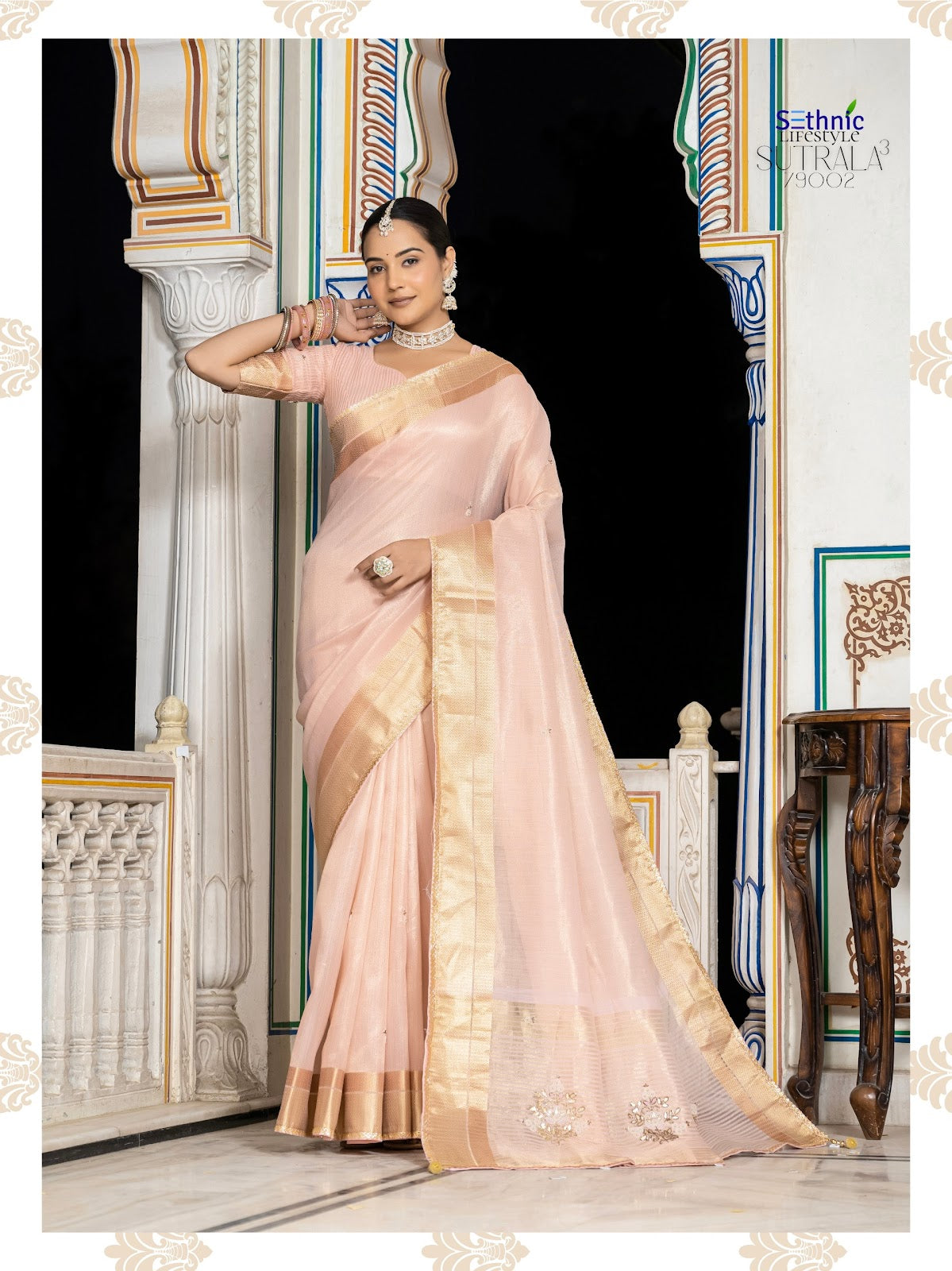 Sutrala Vol 3 Sethnic Tissue Sarees Wholesale Price