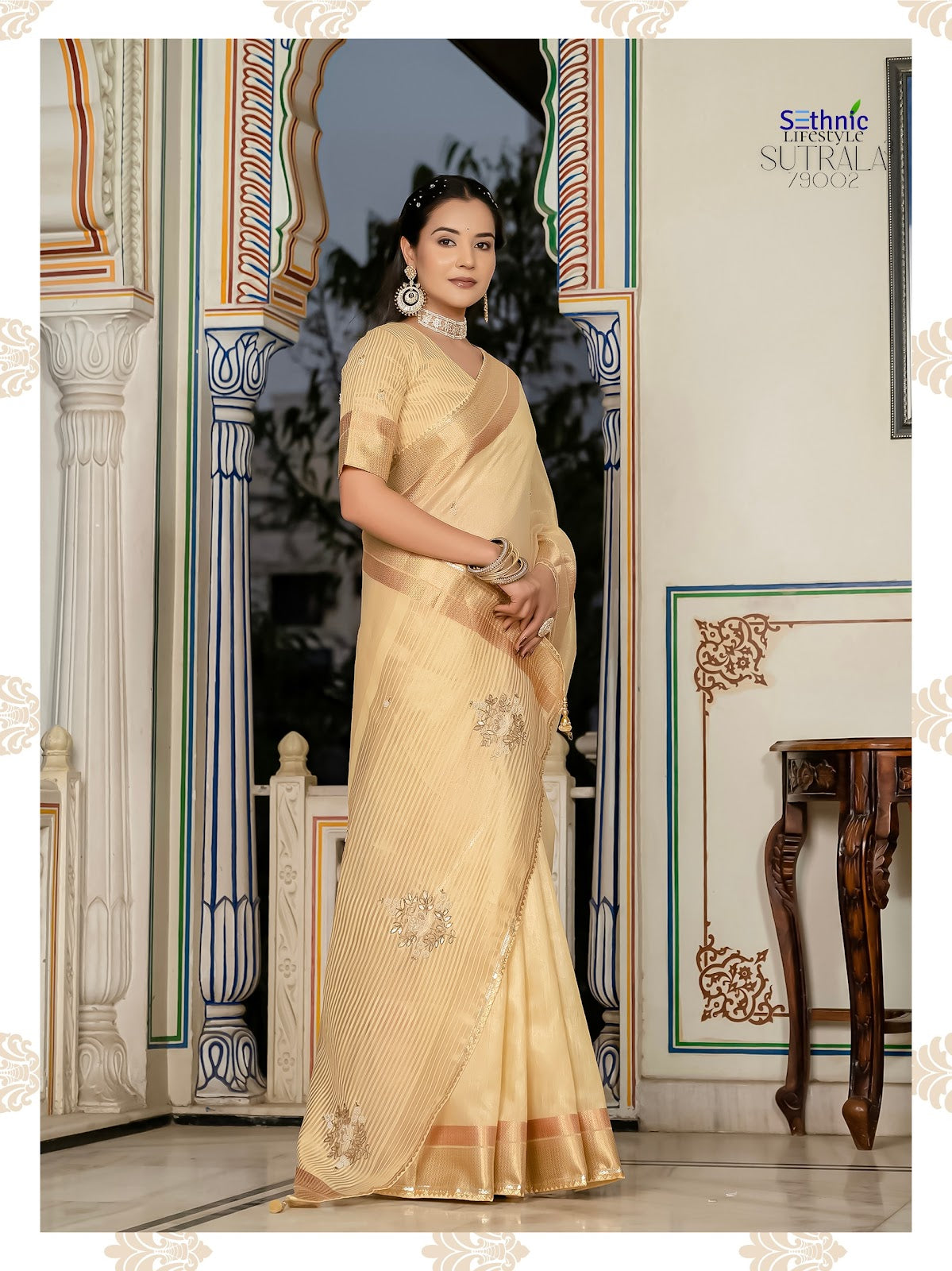 Sutrala Vol 3 Sethnic Tissue Sarees Wholesale Price