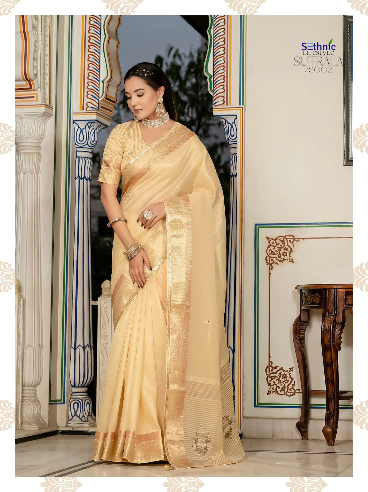 Sutrala Vol 3 Sethnic Tissue Sarees Wholesale Price