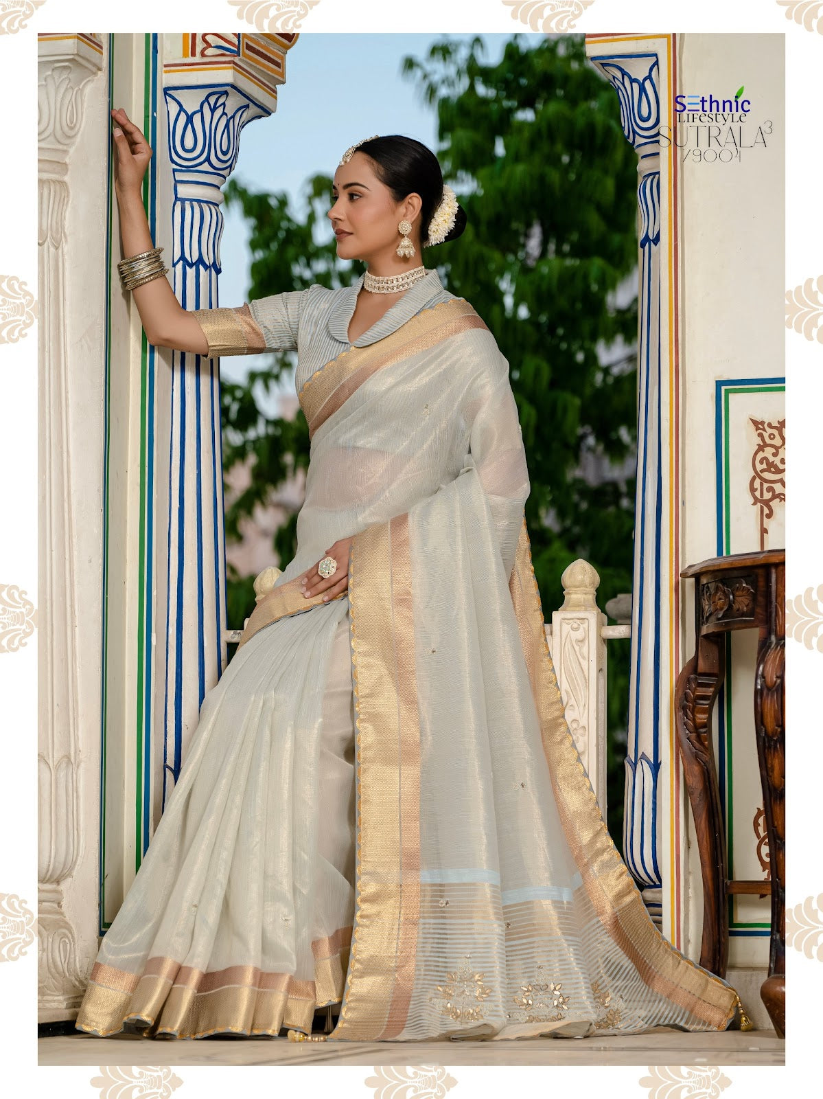Sutrala Vol 3 Sethnic Tissue Sarees Wholesale Price