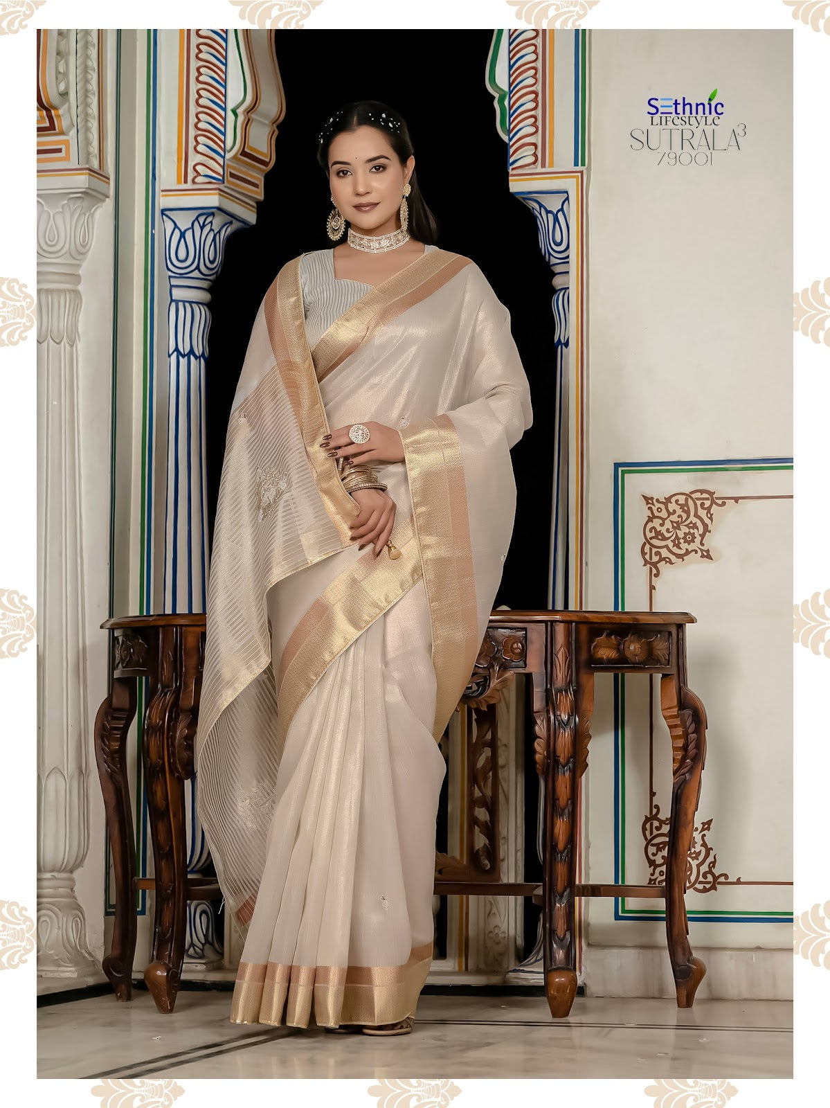 Sutrala Vol 3 Sethnic Tissue Sarees Wholesale Price