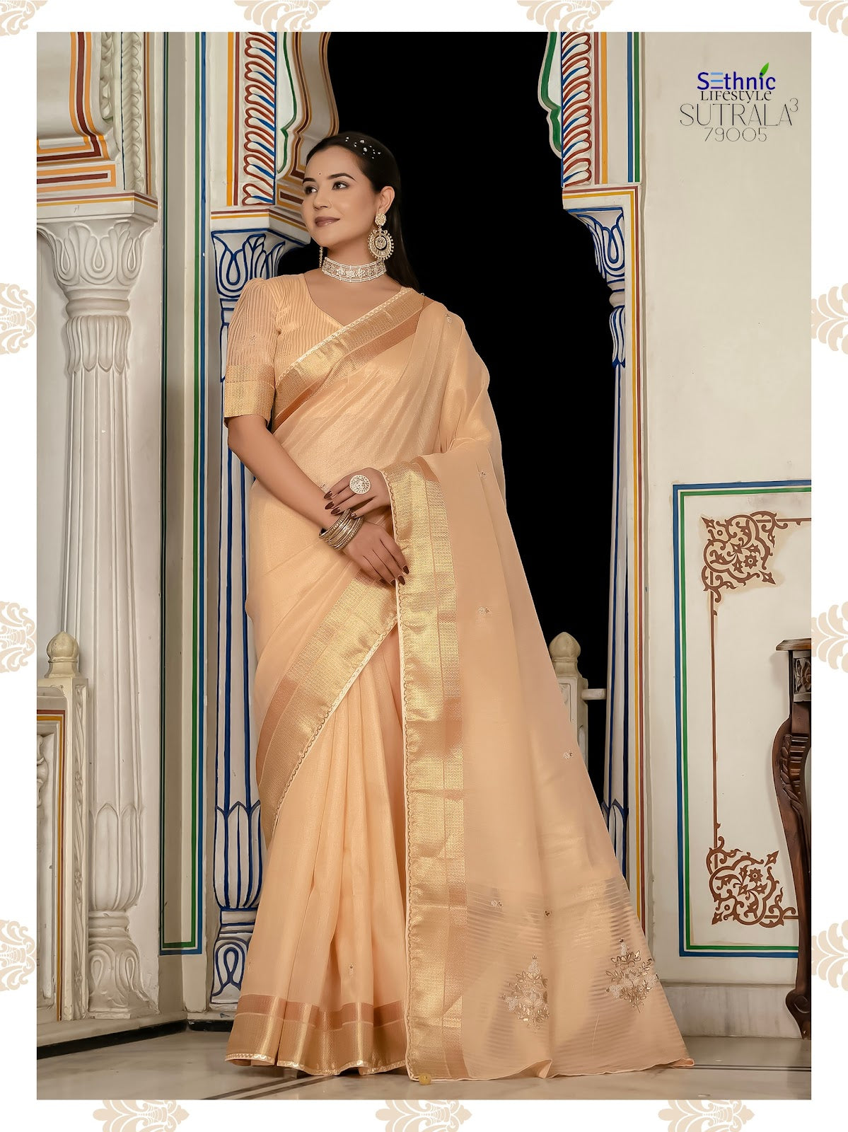 Sutrala Vol 3 Sethnic Tissue Sarees Wholesale Price