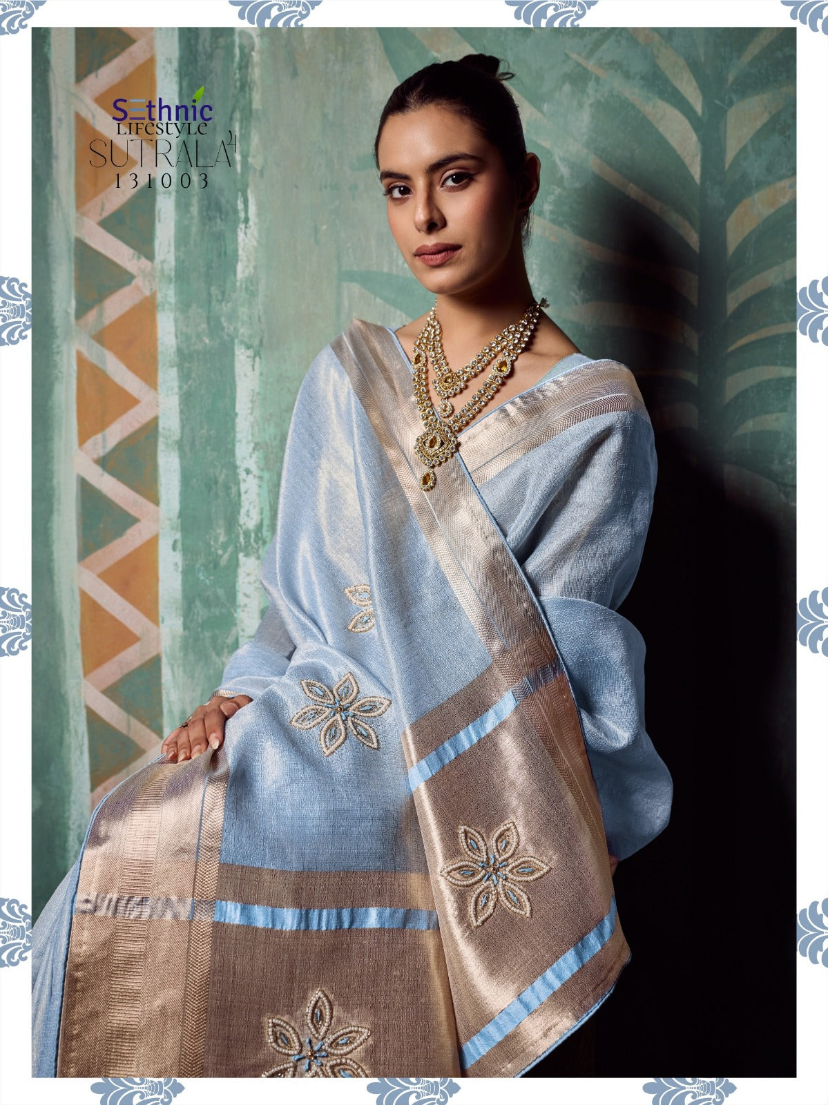 Sutrala Vol 4 Sethnic Tissue Cotton Sarees Exporter Ahmedabad