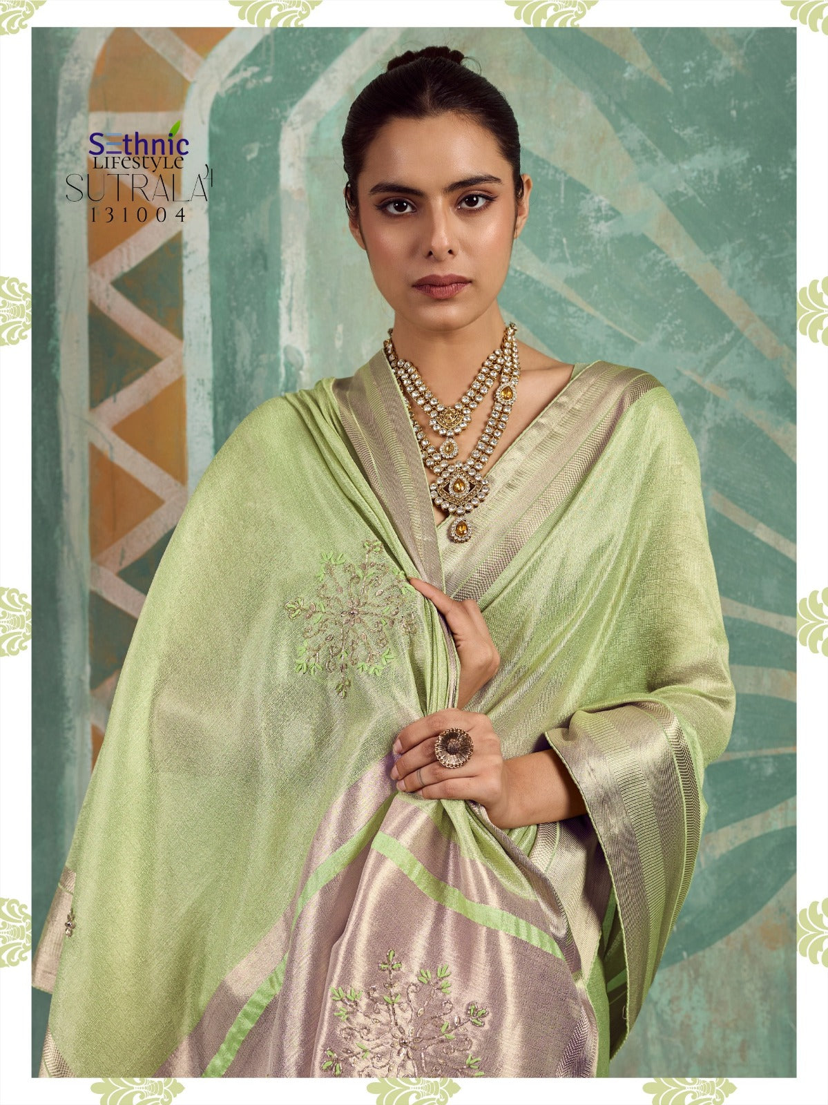 Sutrala Vol 4 Sethnic Tissue Cotton Sarees Exporter Ahmedabad