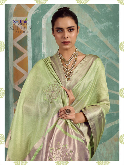 Sutrala Vol 4 Sethnic Tissue Cotton Sarees Exporter Ahmedabad