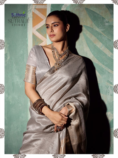 Sutrala Vol 4 Sethnic Tissue Cotton Sarees Exporter Ahmedabad