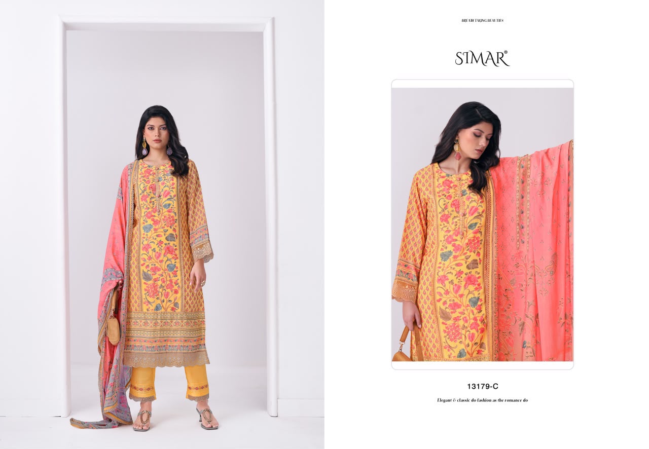 Sutrika Simar Viscose Muslin Pant Style Suits Supplier Ahmedabad