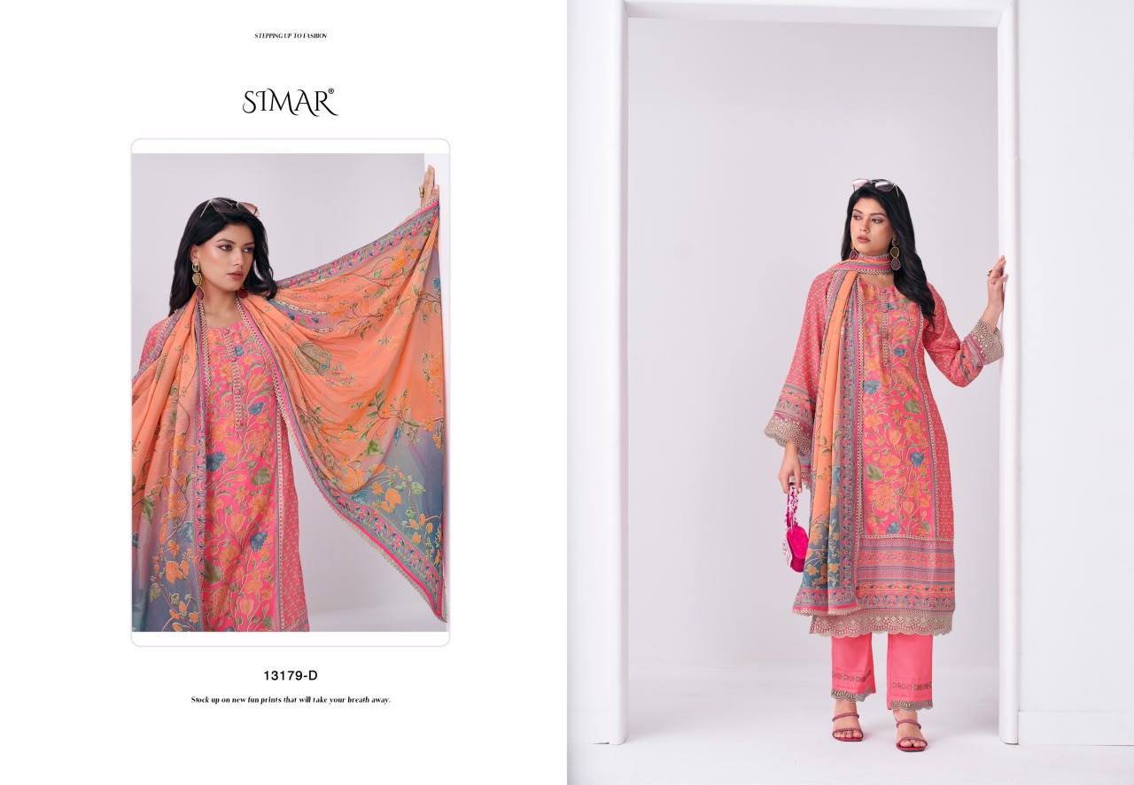 Sutrika Simar Viscose Muslin Pant Style Suits Supplier Ahmedabad