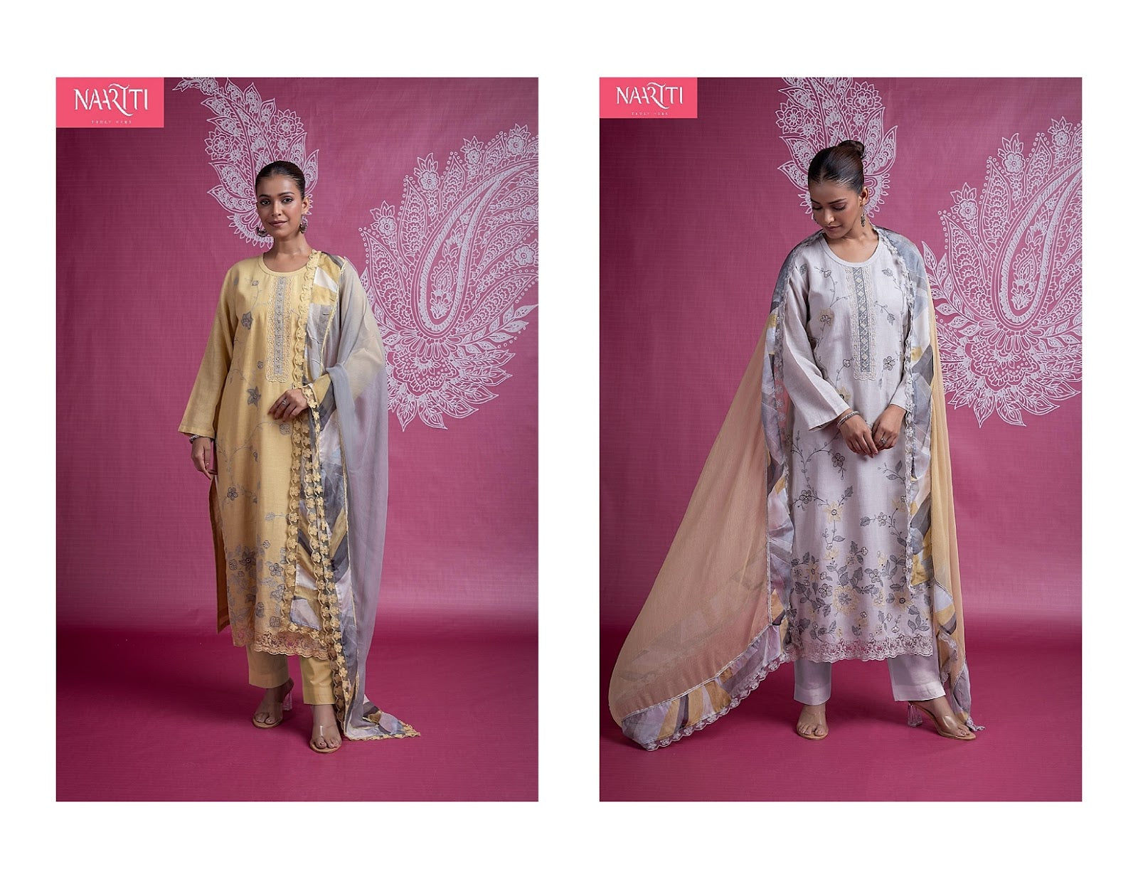 Suuro Naariti Cotton Pant Style Suits Wholesale Price