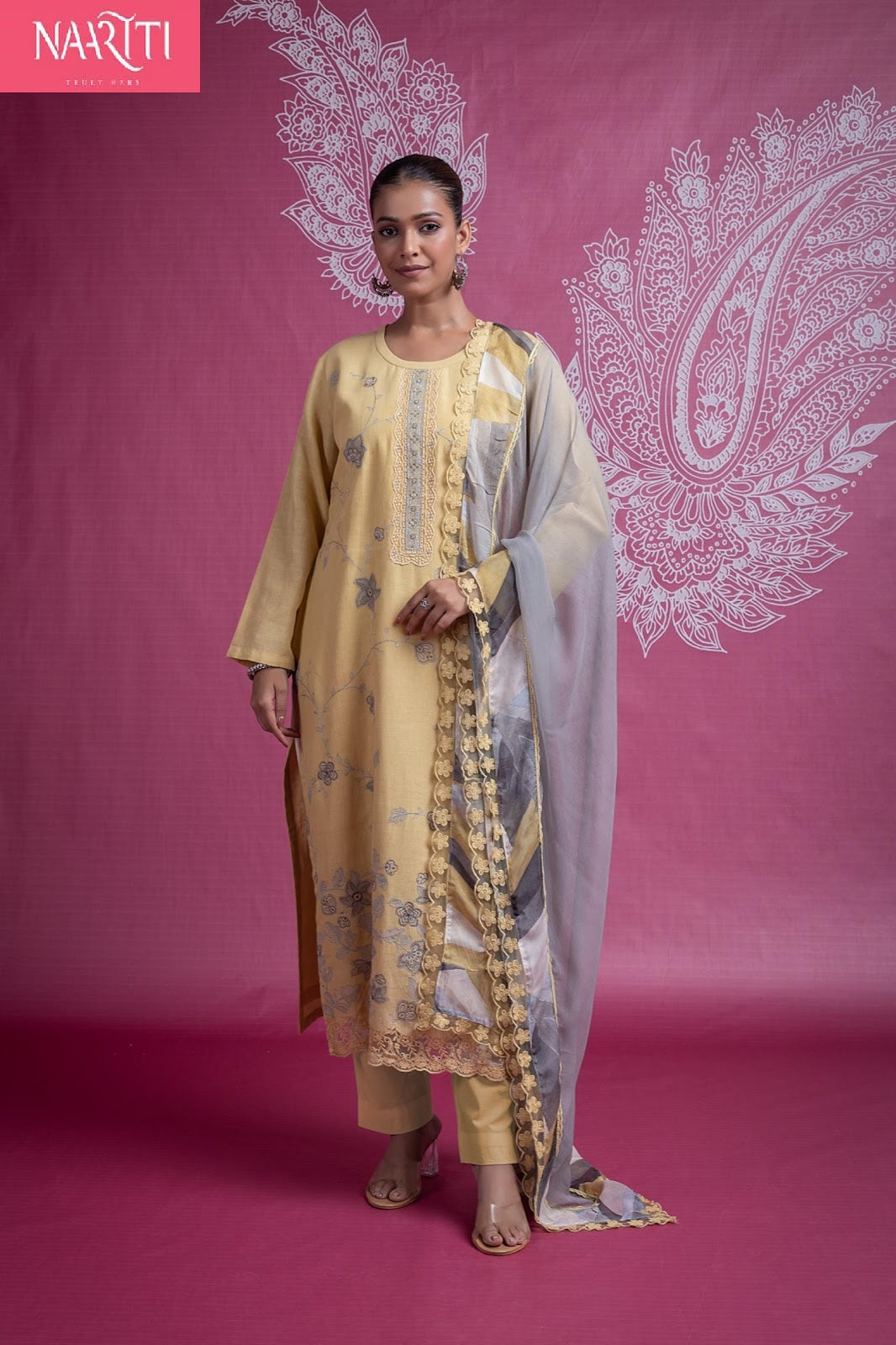 Suuro Naariti Cotton Pant Style Suits Wholesale Price