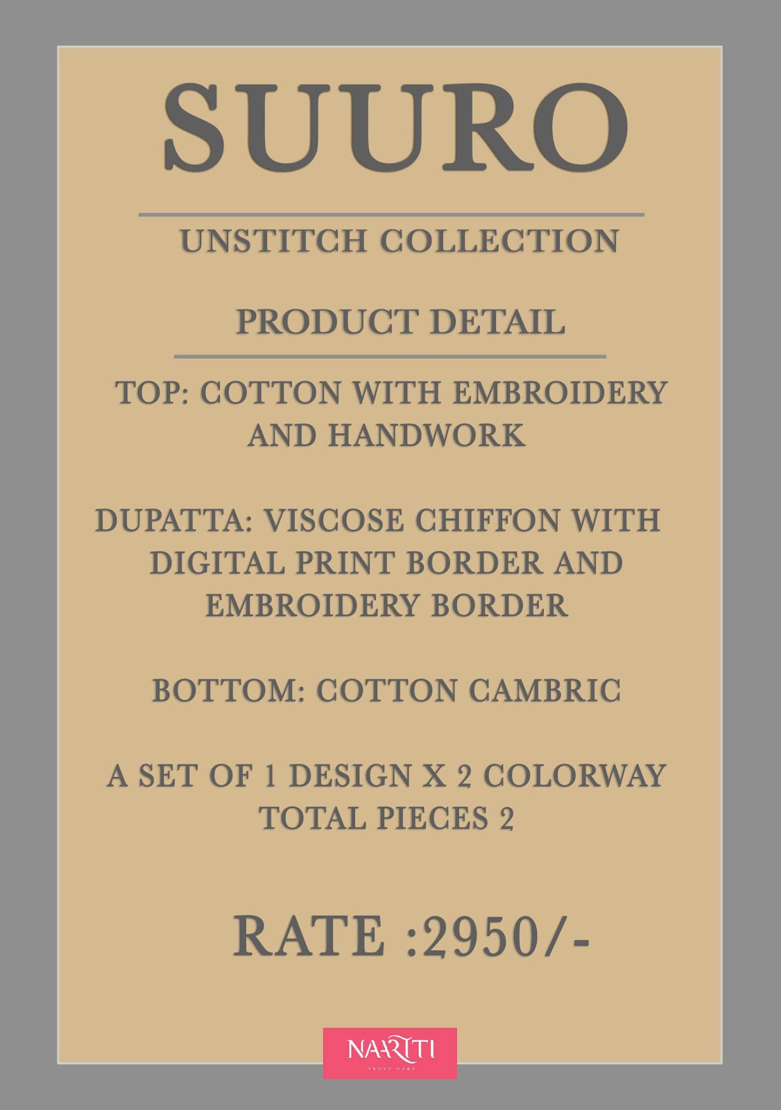 Suuro Naariti Cotton Pant Style Suits Wholesale Price