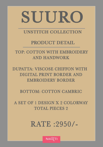 Suuro Naariti Cotton Pant Style Suits Wholesale Price