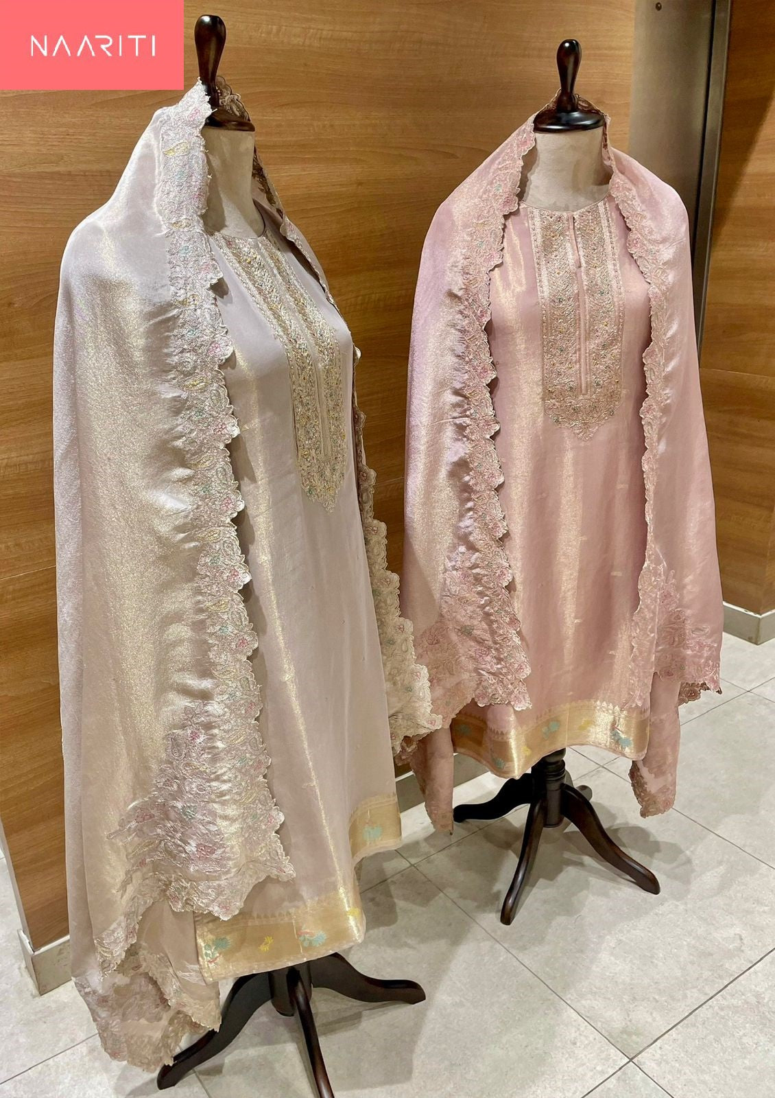 Suvana Naariti Tissue Silk Salwar Suits Exporter Ahmedabad