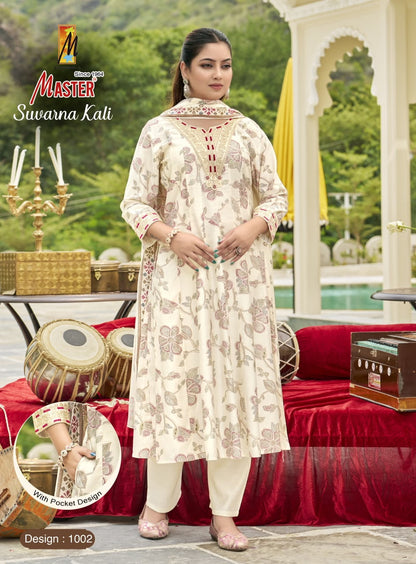 Suvarna Kali Master Gadwal Readymade Anarkali Suits Supplier Gujarat