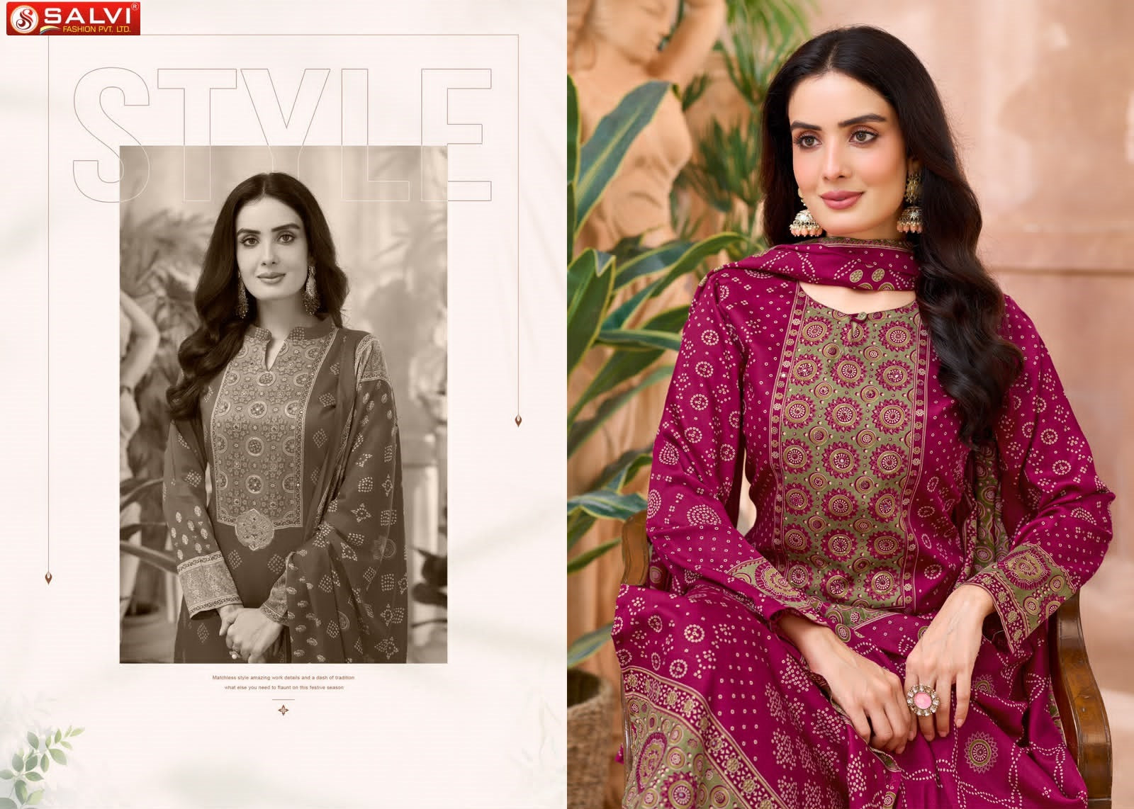 Suvarna Salvi Fashion Gaji Silk Pant Style Suits Manufacturer Ahmedabad