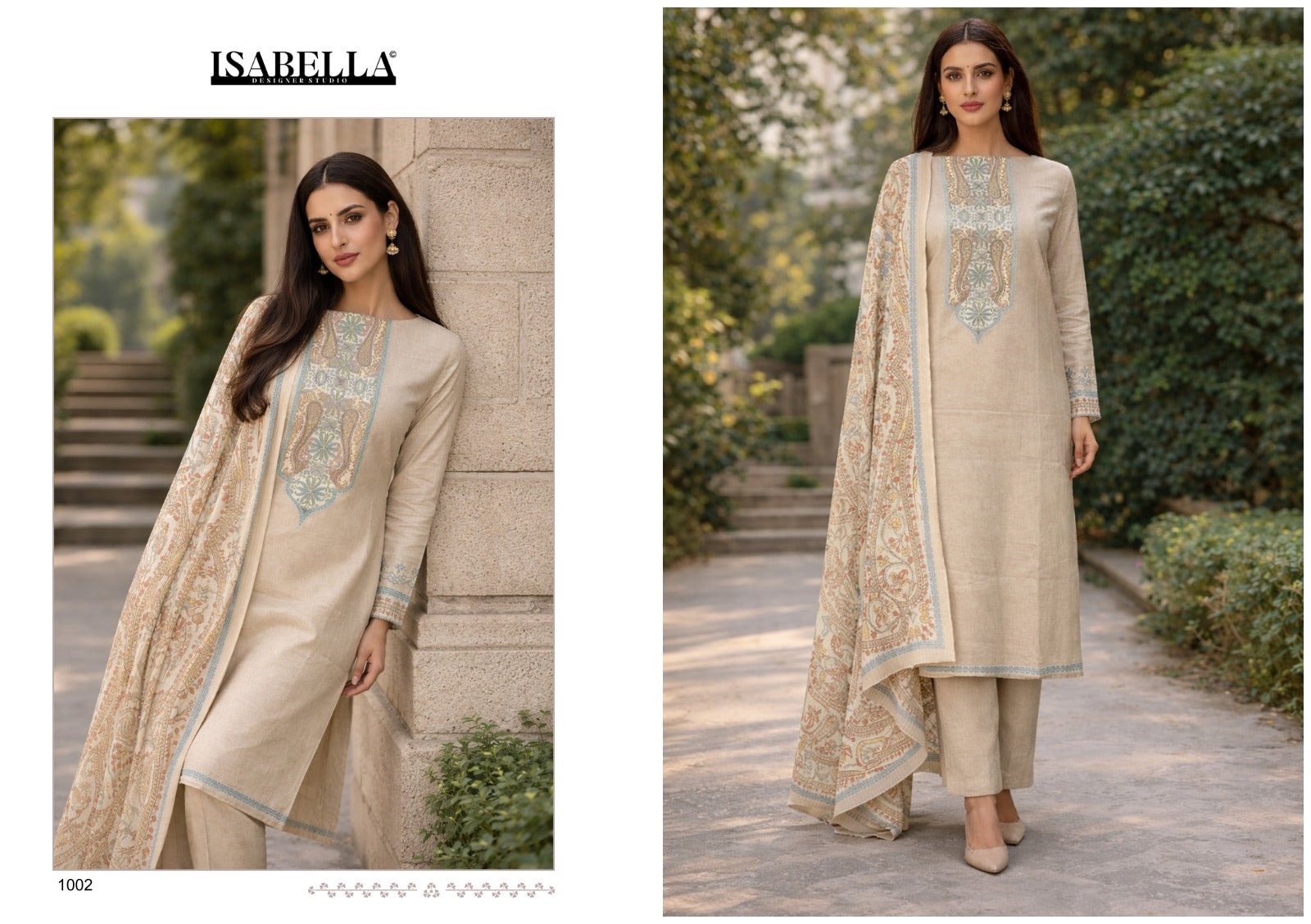 Suvi Yesfab Isabella Cambric Pant Style Suits Manufacturer Gujarat