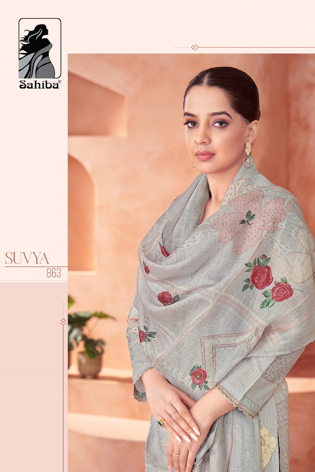 Suvya Sahiba Cotton Lawn Pant Style Suits Wholesaler Ahmedabad