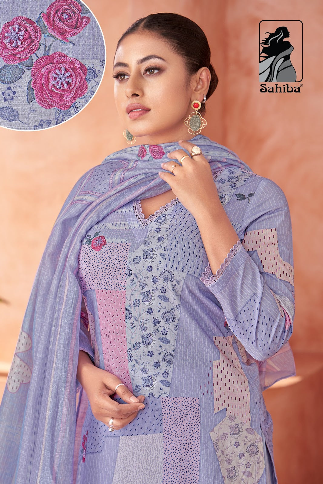 Suvya Sahiba Cotton Lawn Pant Style Suits Wholesaler Ahmedabad