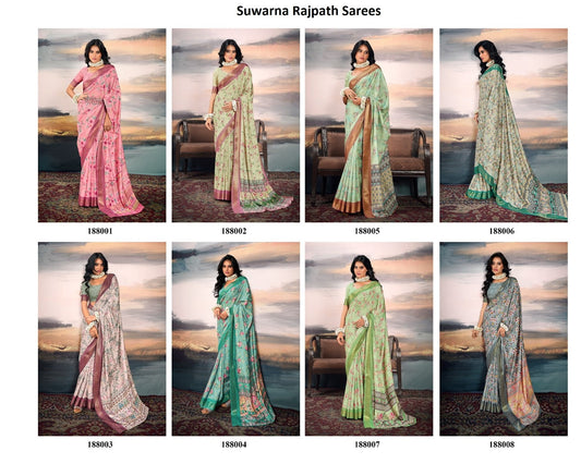 Suwarna Rajpath Silk Sarees Exporter Gujarat