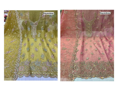 सुजी नयनदीप प्योर सिल्क सलवार सूट थोक भाव