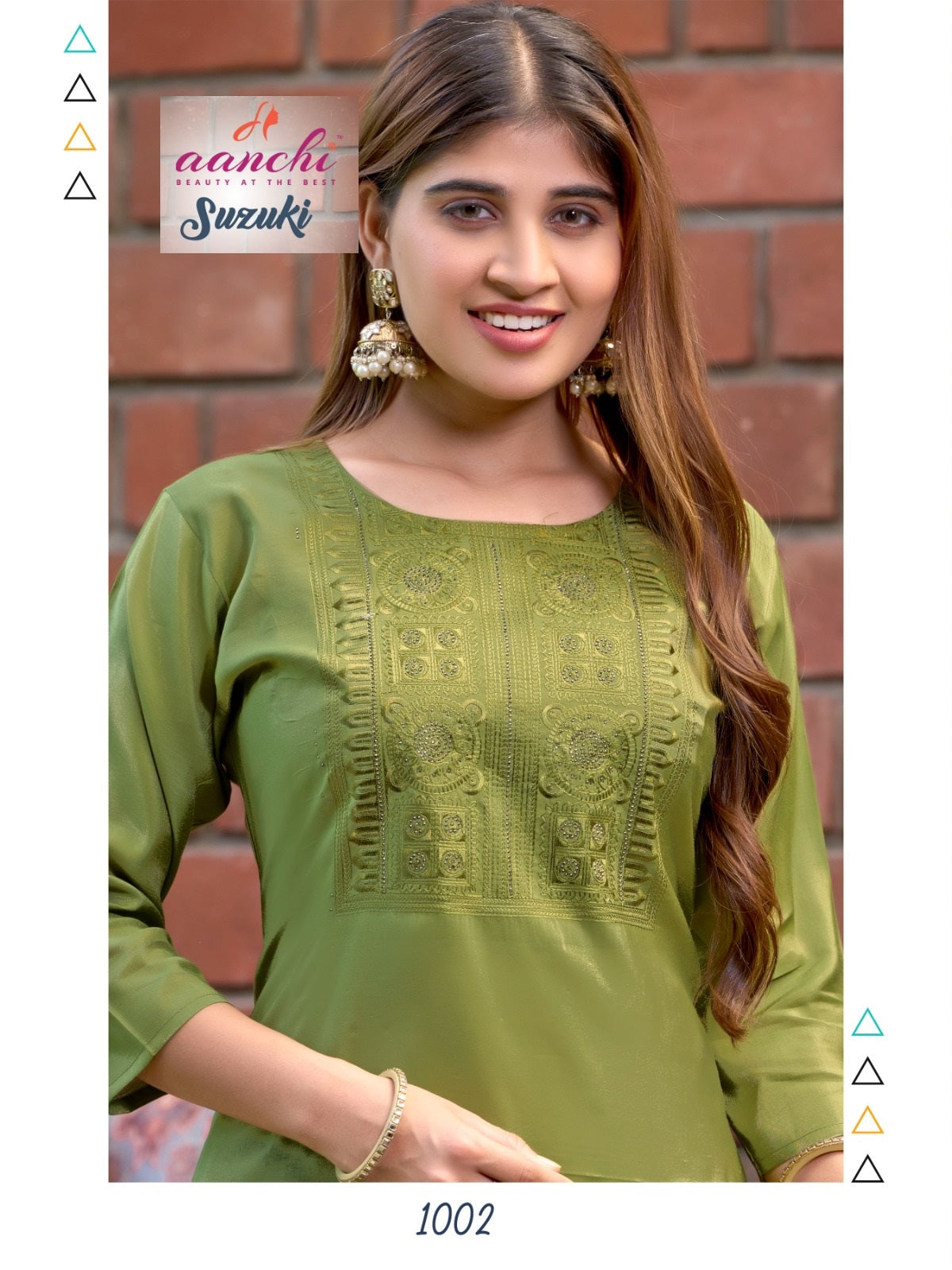 Suzuki Aanchi Roman Long Straight Kurti Exporter