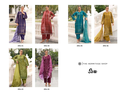 Sva The Hermitage Shop Viscose Karachi Salwar Suits Wholesale Price