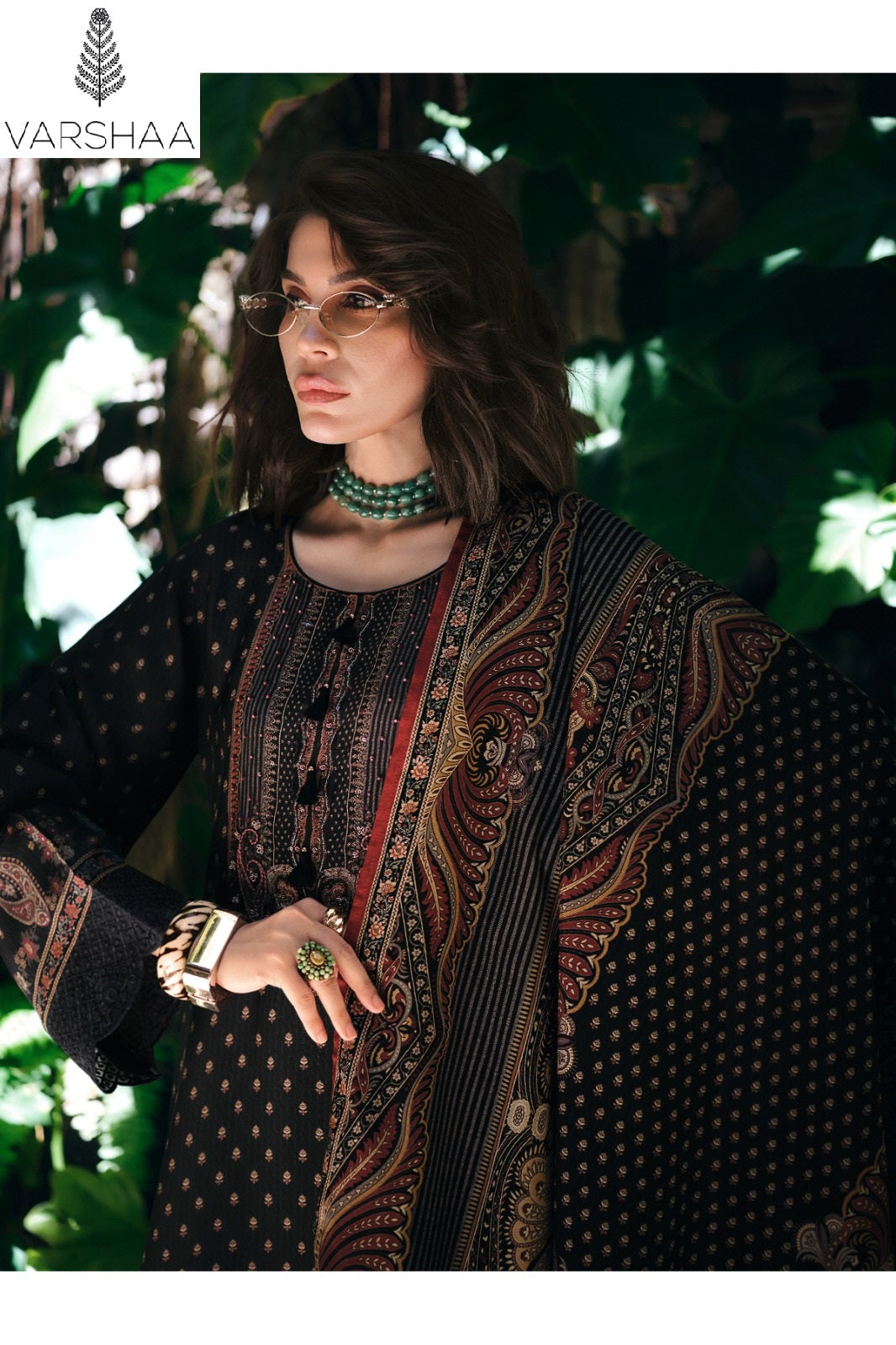 Svara Varshaa Viscose Crape Pant Style Suits Wholesaler Gujarat