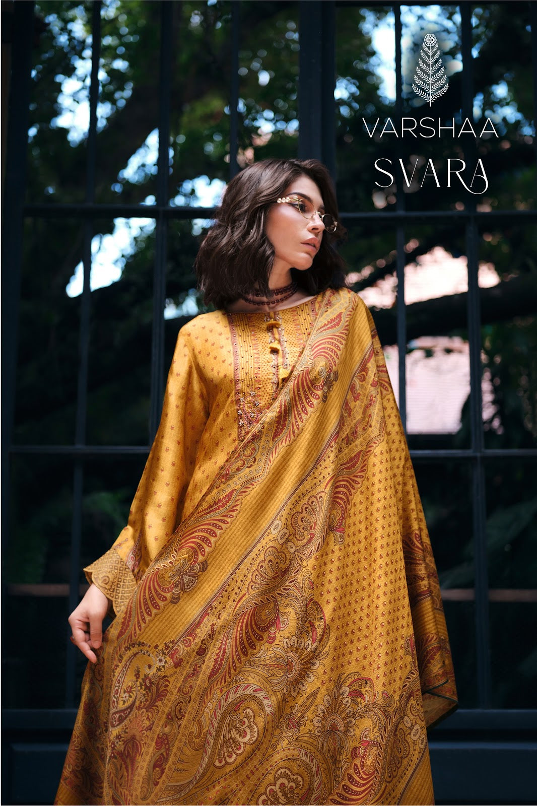 Svara Varshaa Viscose Crape Pant Style Suits Wholesaler Gujarat
