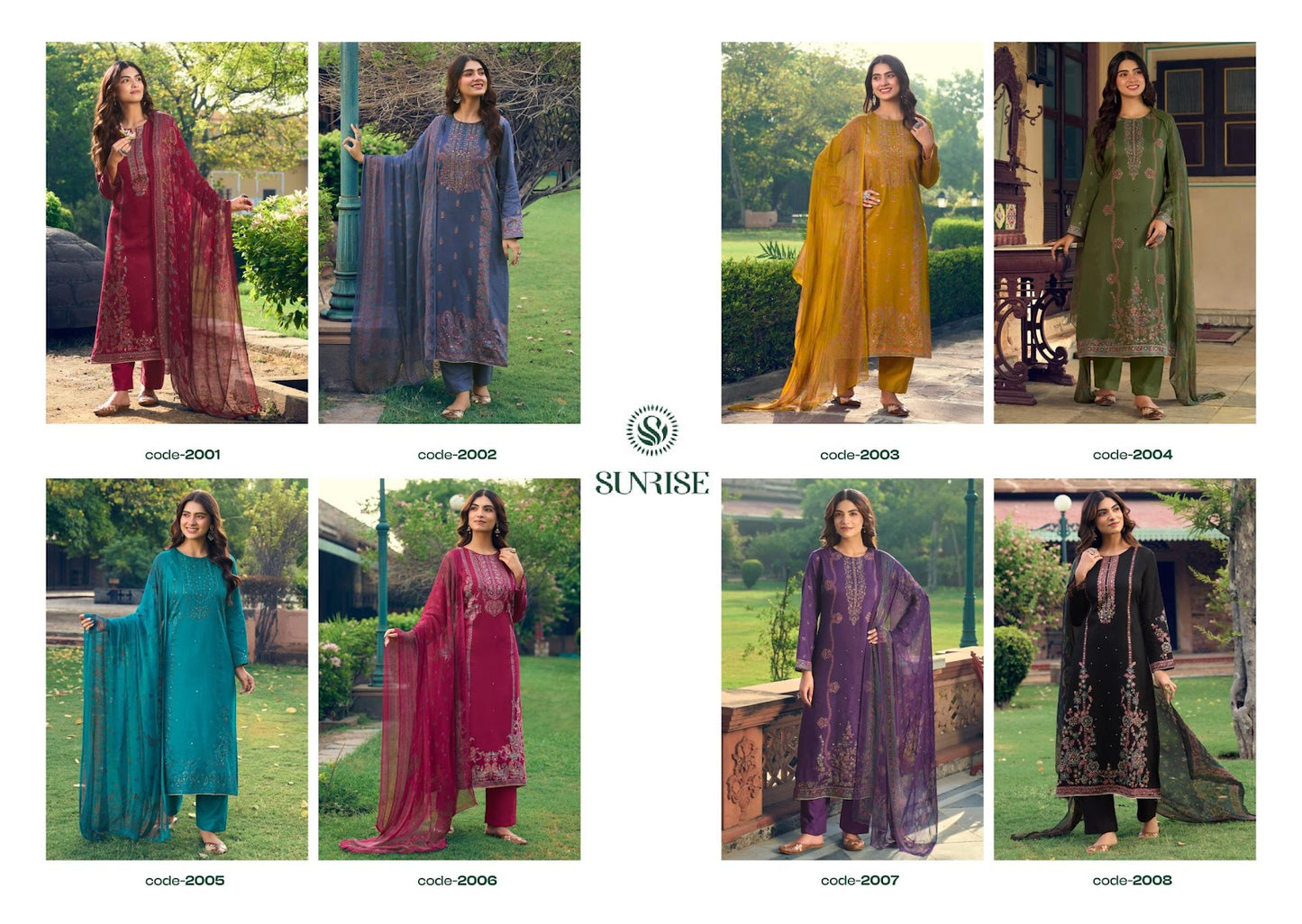 Svara Vol 2 Sunrise Jam Satin Pant Style Suits Exporter Ahmedabad