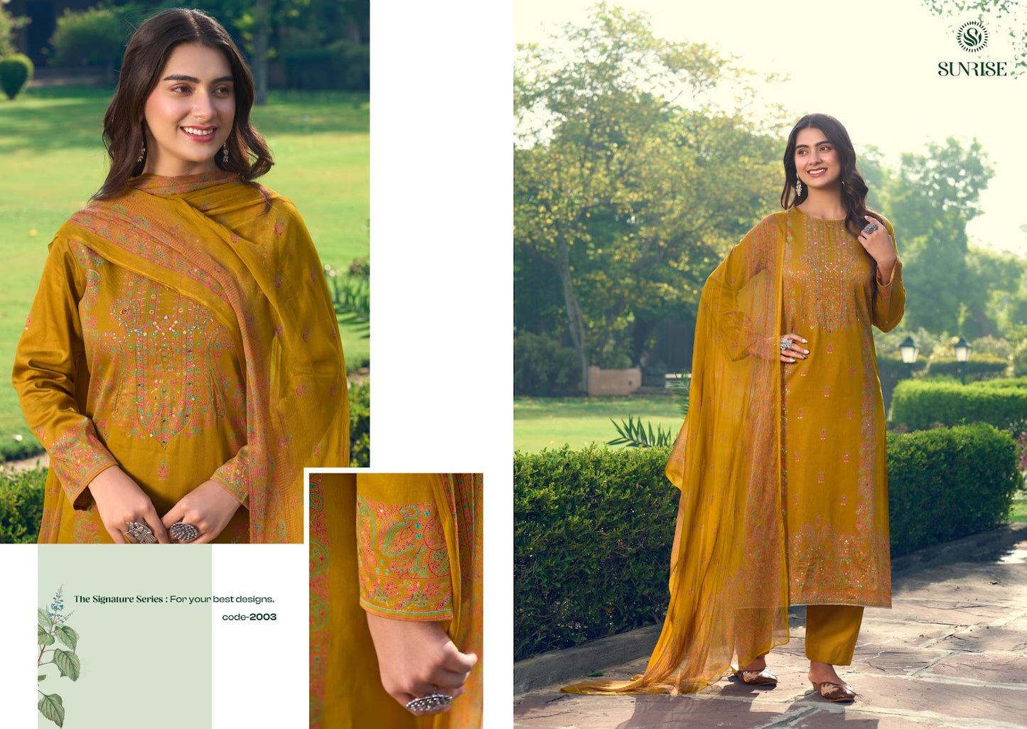 Svara Vol 2 Sunrise Jam Satin Pant Style Suits Exporter Ahmedabad