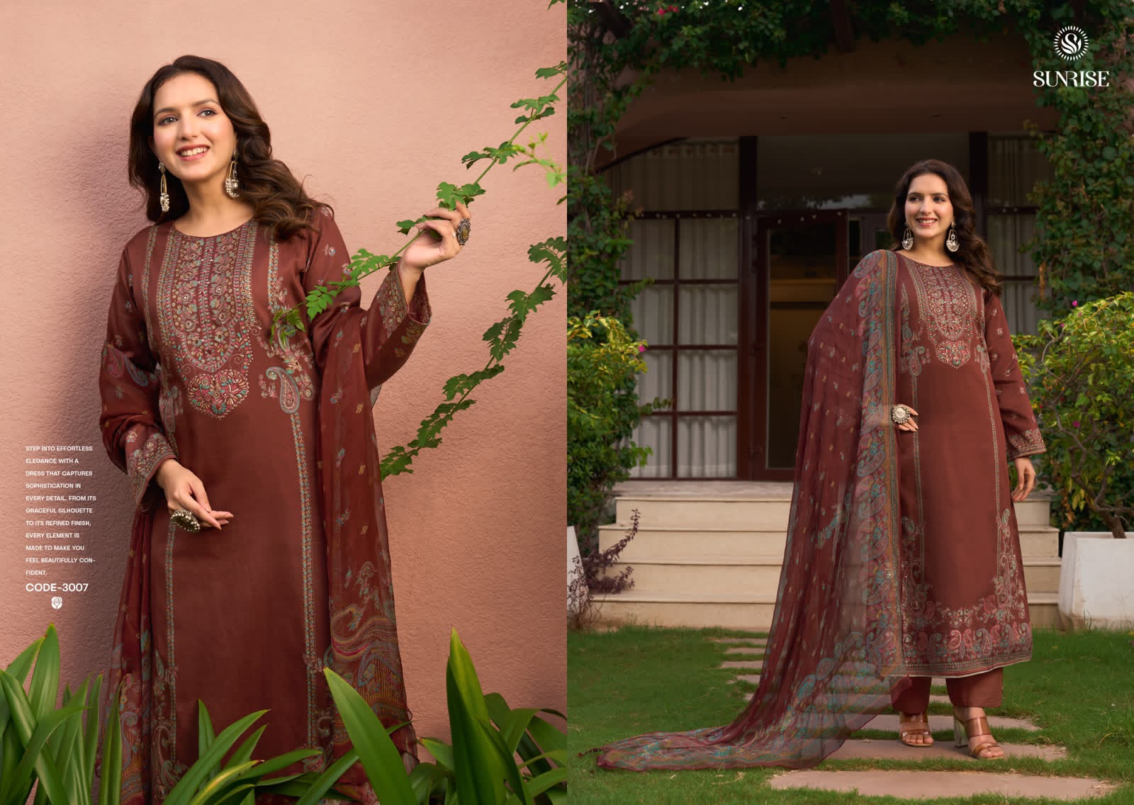 Svara Vol 3 Sunrise Jam Satin Pant Style Suits Wholesaler Gujarat