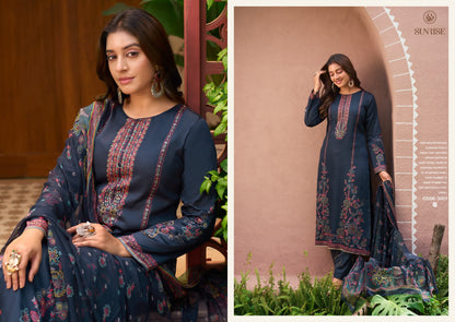 Svara Vol 3 Sunrise Jam Satin Pant Style Suits Wholesaler Gujarat