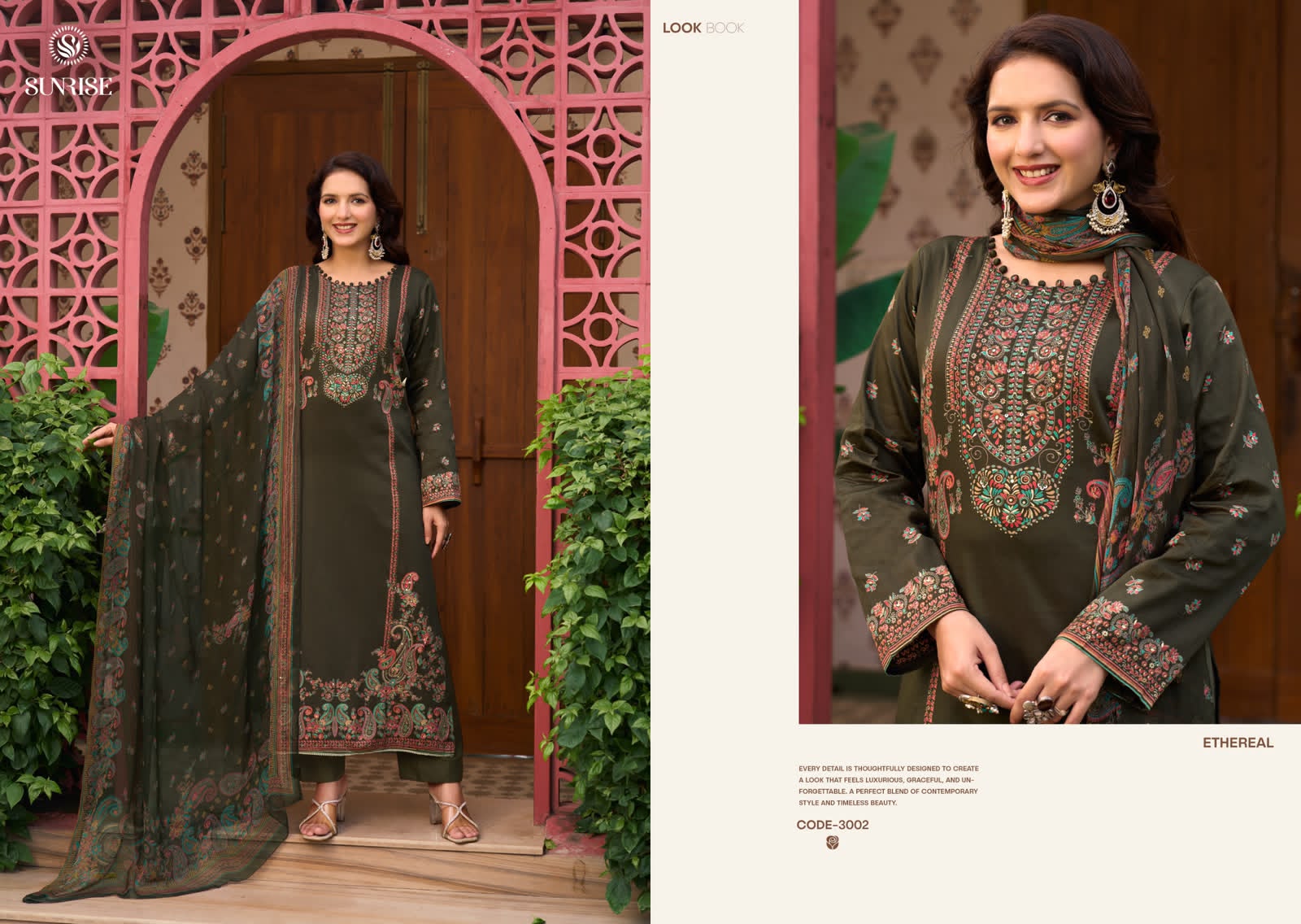 Svara Vol 3 Sunrise Jam Satin Pant Style Suits Wholesaler Gujarat