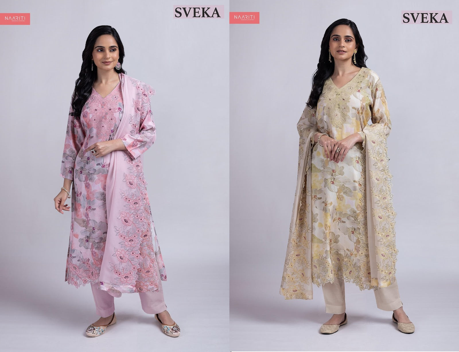 Sveka Naariti Muslin Pant Style Suits Wholesale Rate