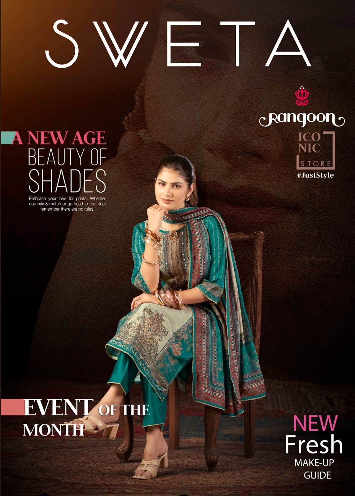 Sveta Rangoon Muslin Readymade Pant Style Suits Exporter
