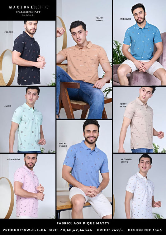 Sw S E4 Maxzone Clothing Pique Mens Tshirts Supplier Gujarat
